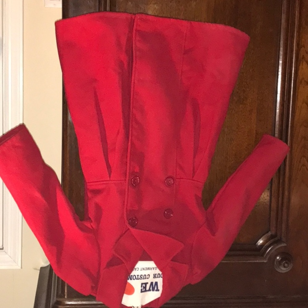Red girls pea coat